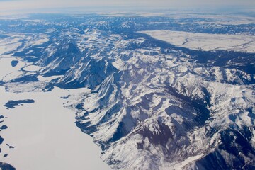 aerial view of mountains