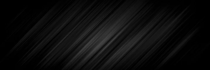 Rolgordijnen abstract black and silver are light gray with white the gradient is the surface with templates metal texture soft lines tech diagonal background black dark sleek clean modern. © Kamjana