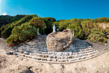 Duc pagoda with Yin statues on Ly Son Island, Quang Ngai Province, Vietnam