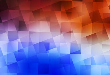 Obraz premium Light Blue, Red vector pattern in square style.