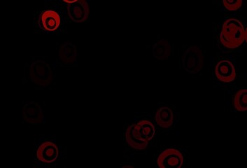 Dark Red vector backdrop with dots.