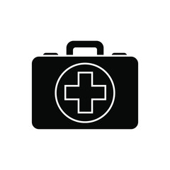 Fototapeta premium First aid kit icon vector set. Ambulance illustration sign collection. first aid post symbol.