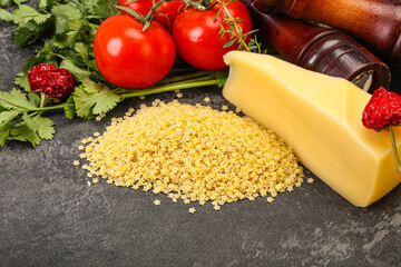 Raw Italian pasta - Stelline for cooking