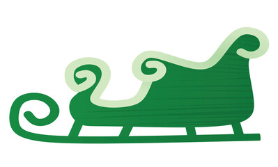 Santa Claus carriage. vector illustration