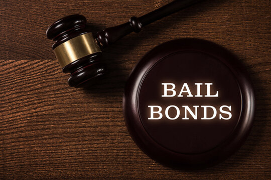 Judge Gavel And Bail Bonds Services Concept