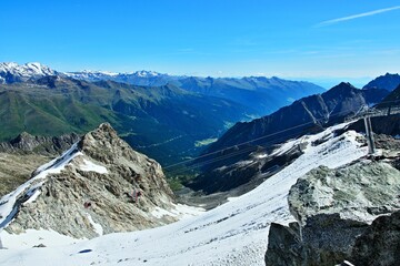 Italy-outlook from the Presena peak