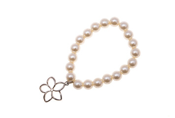 pearl bracelet isolated