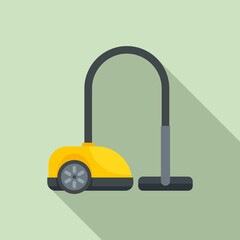 Room service vacuum cleaner icon. Flat illustration of room service vacuum cleaner vector icon for web design