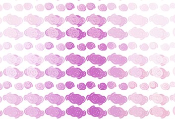 Light Purple vector template with bent lines.