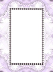 Mockup on a beautiful abstract background, gemstone frame, glamorous design for flyers, posters, letterheads, invitations