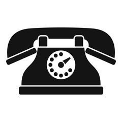 Room service telephone icon. Simple illustration of room service telephone vector icon for web design isolated on white background
