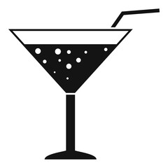 Room service cocktail icon. Simple illustration of room service cocktail vector icon for web design isolated on white background