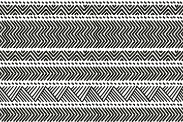 Gordijnen Etnische vector naadloze patroon. Tribal geometrische achtergrond, boho motief, maya, Azteekse ornament illustratie. vloerkleed textiel print textuur © Good Goods
