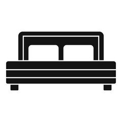 Room service bedroom icon. Simple illustration of room service bedroom vector icon for web design isolated on white background