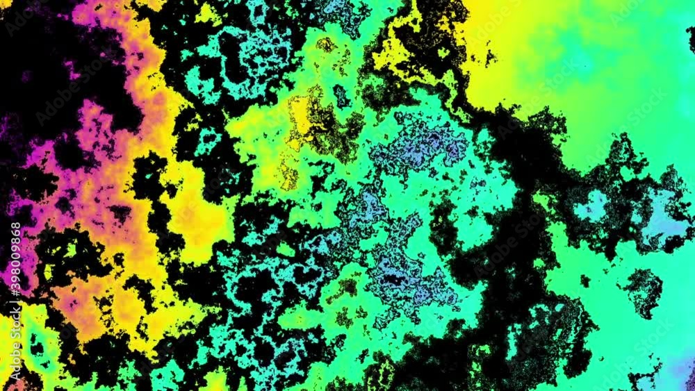 Aufkleber Abstract changing corrosive texture. Looping video with imitation of a Datamoshing video.
