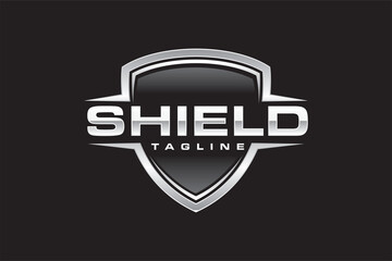 simple shield strong logo - obrazy, fototapety, plakaty