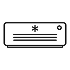 Room service air conditioner icon. Outline room service air conditioner vector icon for web design isolated on white background