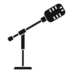 Stage director microphone icon. Simple illustration of stage director microphone vector icon for web design isolated on white background