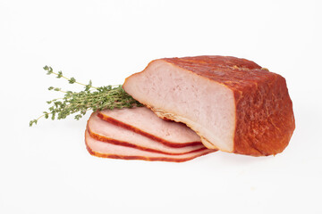 Ham, Greenery And Vegetables