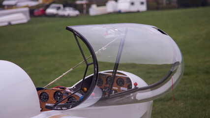 Cockpit eines Segelfliegers