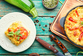 Zucchini vegetable casserole