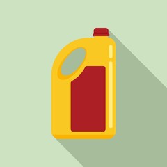 Plastic bottle cleaner icon. Flat illustration of plastic bottle cleaner vector icon for web design