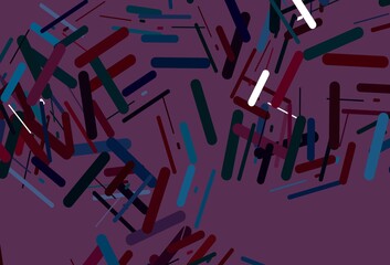 Dark purple vector backdrop with long lines.