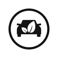 Eco Car Drive Black Vector Natural Friendly Concept