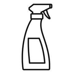 Wash spray icon. Outline wash spray vector icon for web design isolated on white background