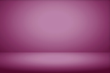 Purple gradient background, beautiful purple color abstract background. Empty room studio background