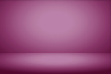 Obraz premium Purple gradient background, beautiful purple color abstract background. Empty room studio background