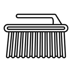 Cleaning surface brush icon. Outline cleaning surface brush vector icon for web design isolated on white background