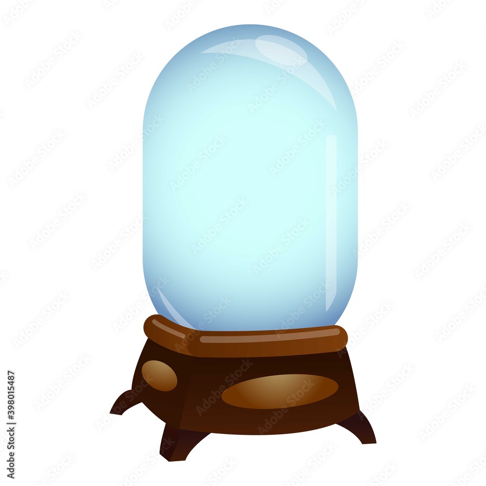 Poster snowglobe icon. cartoon of snowglobe vector icon for web design isolated on white background