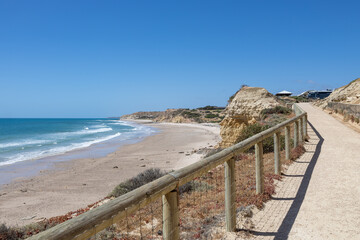 The access ramp down to the beach at Port Willunga South Australia on December 8th 2020