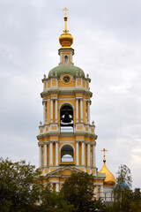 Fototapeta na wymiar The bell tower of the Church of St. Martin the Confessor