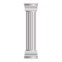 Obraz premium Roman column icon. Cartoon of roman column vector icon for web design isolated on white background