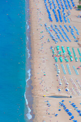View of the Cleopatra beach in Alanya 