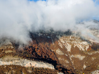 Landscape of Vratsata pass at Balkan Mountains, Bulgaria