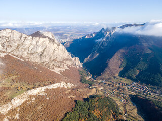 Landscape of Vratsata pass at Balkan Mountains, Bulgaria