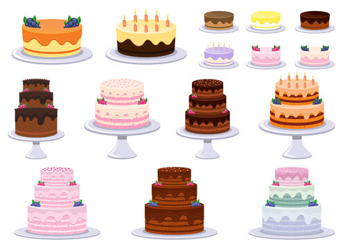 Birthday cake vector design illustration isolated on white background
