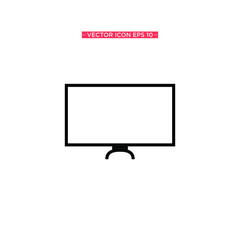 Monitor Simple Icon Vector Illustration