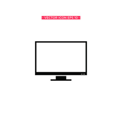 Monitor Simple Icon Vector Illustration