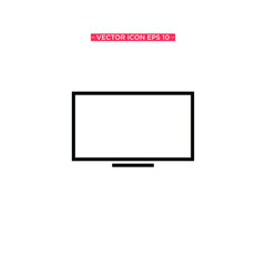 Monitor Simple Icon Vector Illustration