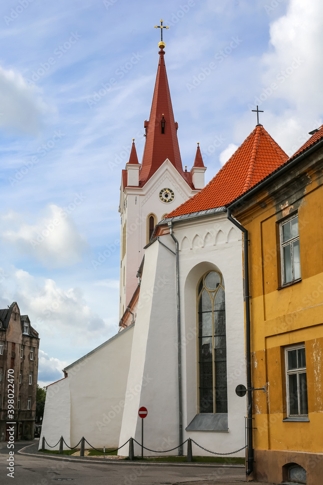 Wall mural St.John`church, Cesis