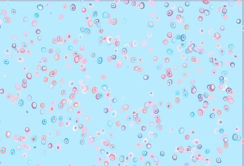 Light Blue, Red vector layout with circle shapes.