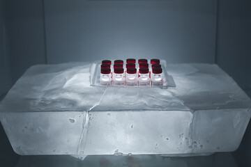 Transport and preservation below zero of Covid 19 virus vaccine