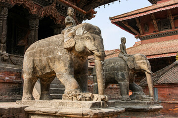 Fototapeta na wymiar Tempel im Kathmandutal, Nepal