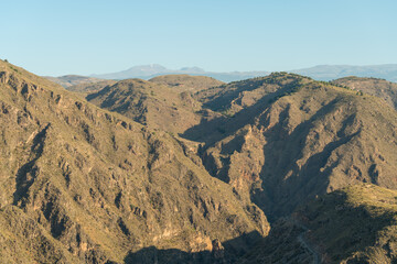Mountainous landscape in southern Spain