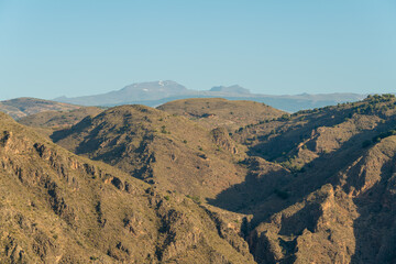 Mountainous landscape in southern Spain