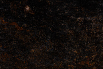 Metalicus - natural polished black, orange granite stone slab, texture for perfect interior or other design project.